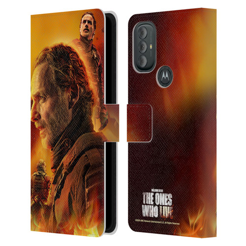 The Walking Dead: The Ones Who Live Key Art Rick Leather Book Wallet Case Cover For Motorola Moto G10 / Moto G20 / Moto G30