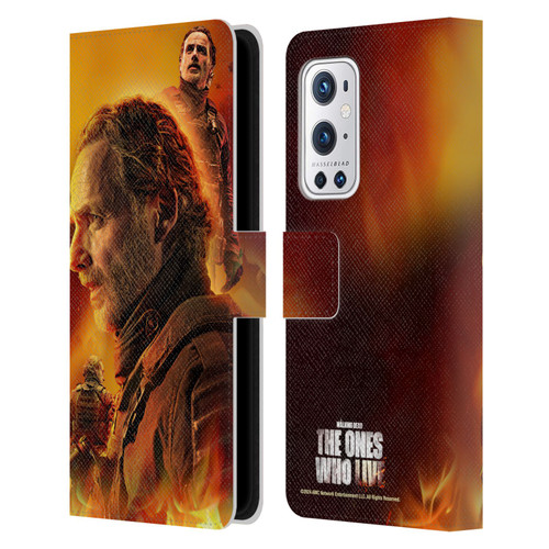 The Walking Dead: The Ones Who Live Key Art Rick Leather Book Wallet Case Cover For OnePlus 9 Pro