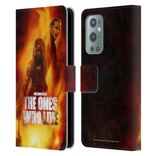 The Walking Dead: The Ones Who Live Key Art Poster Leather Book Wallet Case Cover For OnePlus 9
