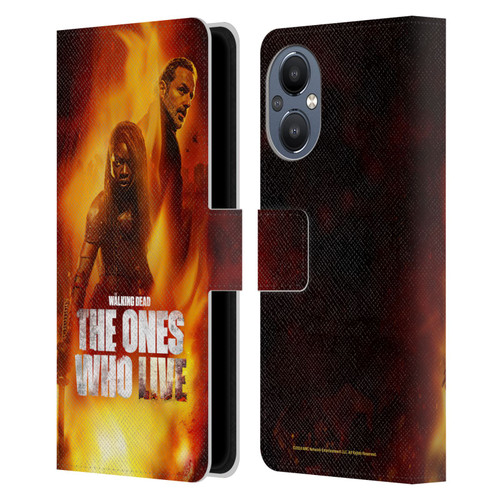 The Walking Dead: The Ones Who Live Key Art Poster Leather Book Wallet Case Cover For OnePlus Nord N20 5G