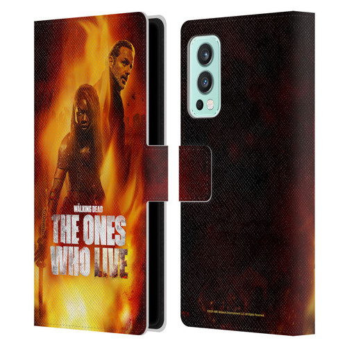 The Walking Dead: The Ones Who Live Key Art Poster Leather Book Wallet Case Cover For OnePlus Nord 2 5G