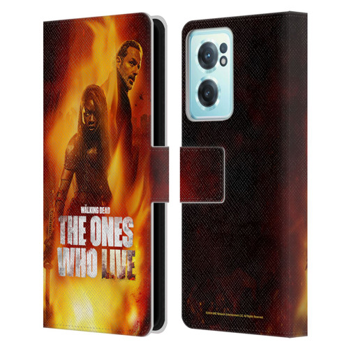 The Walking Dead: The Ones Who Live Key Art Poster Leather Book Wallet Case Cover For OnePlus Nord CE 2 5G