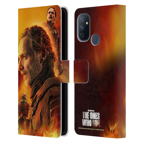 The Walking Dead: The Ones Who Live Key Art Rick Leather Book Wallet Case Cover For OnePlus Nord N100