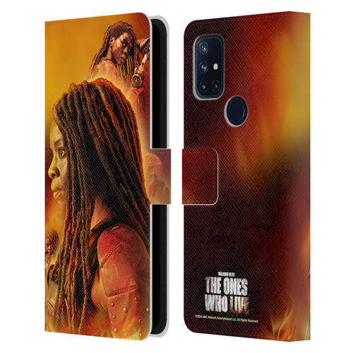 The Walking Dead: The Ones Who Live Key Art Michonne Leather Book Wallet Case Cover For OnePlus Nord N10 5G