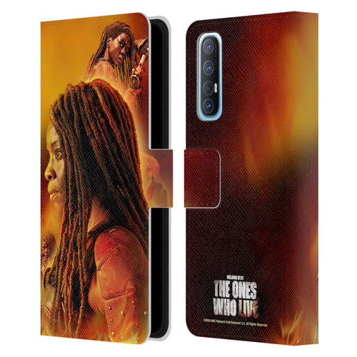 The Walking Dead: The Ones Who Live Key Art Michonne Leather Book Wallet Case Cover For OPPO Find X2 Neo 5G