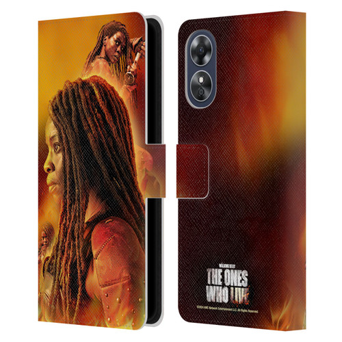 The Walking Dead: The Ones Who Live Key Art Michonne Leather Book Wallet Case Cover For OPPO A17