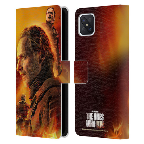 The Walking Dead: The Ones Who Live Key Art Rick Leather Book Wallet Case Cover For OPPO Reno4 Z 5G
