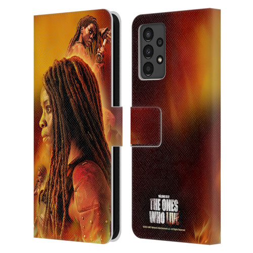 The Walking Dead: The Ones Who Live Key Art Michonne Leather Book Wallet Case Cover For Samsung Galaxy A13 (2022)