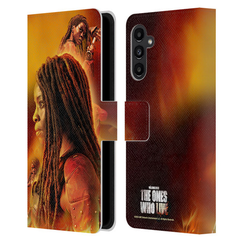 The Walking Dead: The Ones Who Live Key Art Michonne Leather Book Wallet Case Cover For Samsung Galaxy A13 5G (2021)