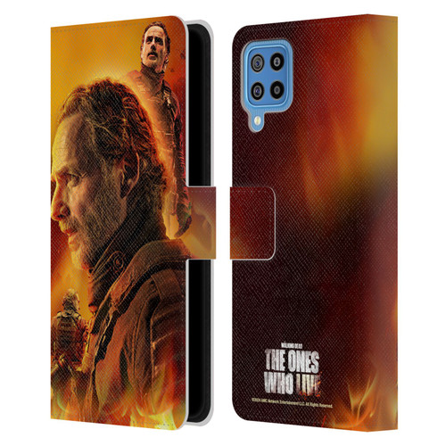 The Walking Dead: The Ones Who Live Key Art Rick Leather Book Wallet Case Cover For Samsung Galaxy F22 (2021)