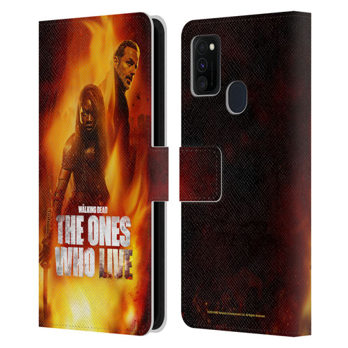 The Walking Dead: The Ones Who Live Key Art Poster Leather Book Wallet Case Cover For Samsung Galaxy M30s (2019)/M21 (2020)