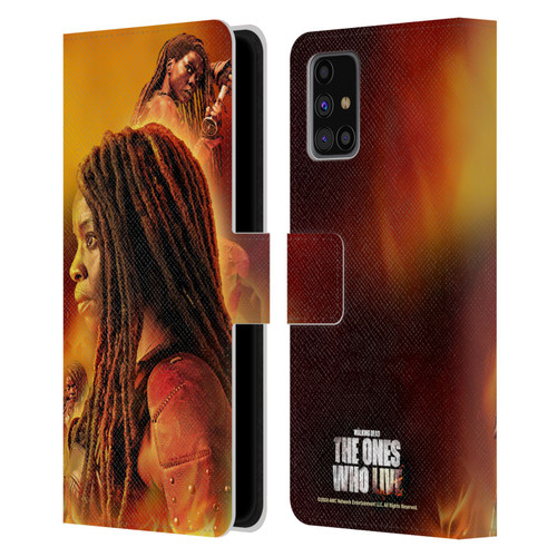 The Walking Dead: The Ones Who Live Key Art Michonne Leather Book Wallet Case Cover For Samsung Galaxy M31s (2020)