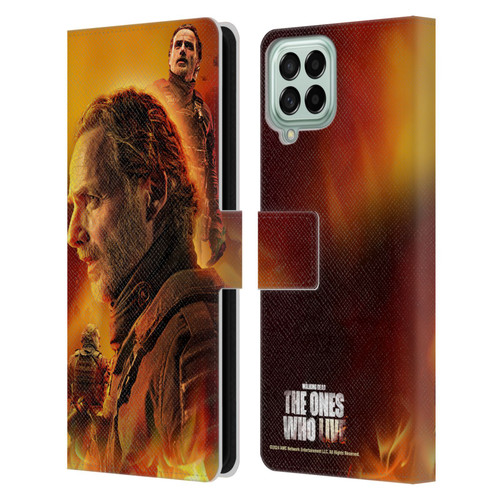 The Walking Dead: The Ones Who Live Key Art Rick Leather Book Wallet Case Cover For Samsung Galaxy M53 (2022)