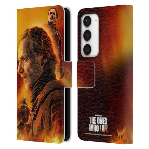 The Walking Dead: The Ones Who Live Key Art Rick Leather Book Wallet Case Cover For Samsung Galaxy S23 5G