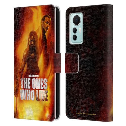 The Walking Dead: The Ones Who Live Key Art Poster Leather Book Wallet Case Cover For Xiaomi 12 Lite