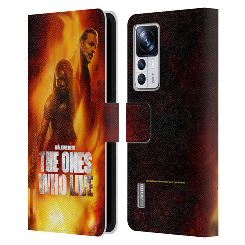 The Walking Dead: The Ones Who Live Key Art Poster Leather Book Wallet Case Cover For Xiaomi 12T Pro