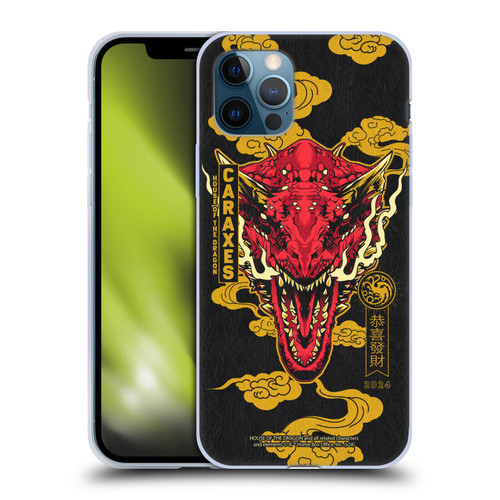 House Of The Dragon: Television Series Year Of The Dragon Caraxes Soft Gel Case for Apple iPhone 12 / iPhone 12 Pro