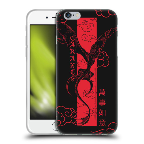 House Of The Dragon: Television Series Year Of The Dragon Caraxes Flying Soft Gel Case for Apple iPhone 6 / iPhone 6s