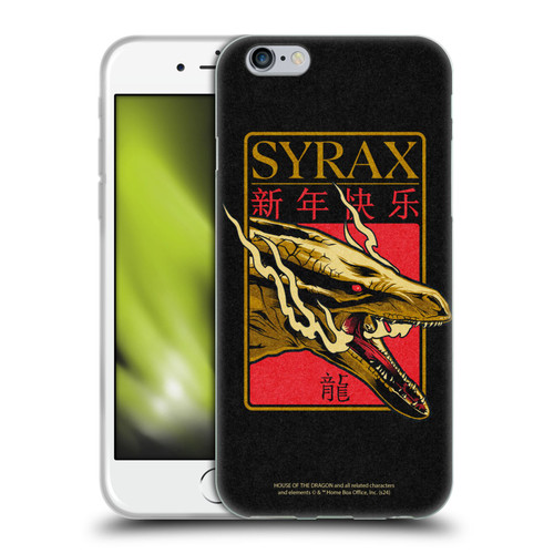 House Of The Dragon: Television Series Year Of The Dragon Syrax Soft Gel Case for Apple iPhone 6 / iPhone 6s