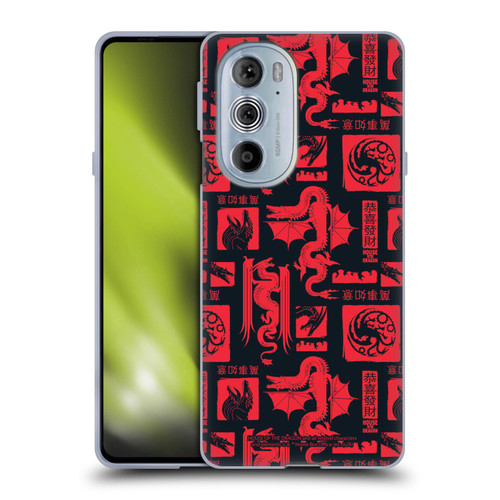House Of The Dragon: Television Series Year Of The Dragon Logo Pattern Soft Gel Case for Motorola Edge X30
