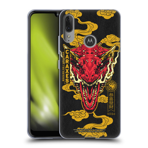 House Of The Dragon: Television Series Year Of The Dragon Caraxes Soft Gel Case for Motorola Moto E6 Plus