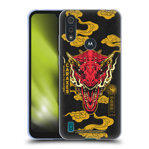 House Of The Dragon: Television Series Year Of The Dragon Caraxes Soft Gel Case for Motorola Moto E6s (2020)
