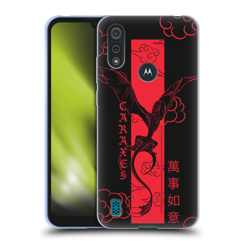 House Of The Dragon: Television Series Year Of The Dragon Caraxes Flying Soft Gel Case for Motorola Moto E6s (2020)