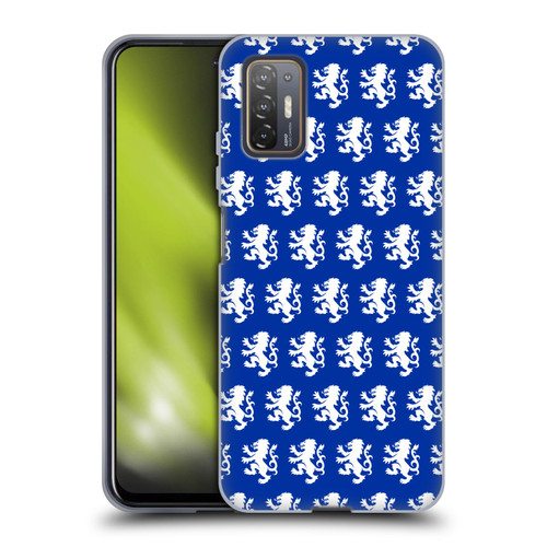 Rangers FC Crest Pattern Soft Gel Case for HTC Desire 21 Pro 5G