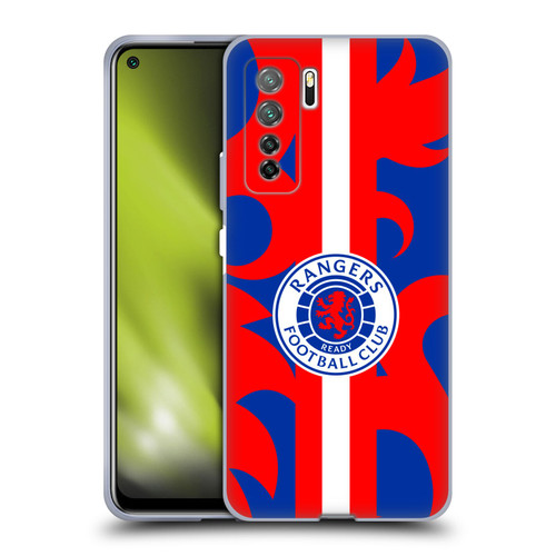 Rangers FC Crest Lion Rampant Pattern Soft Gel Case for Huawei Nova 7 SE/P40 Lite 5G