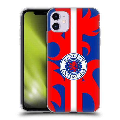 Rangers FC Crest Lion Rampant Pattern Soft Gel Case for Apple iPhone 11