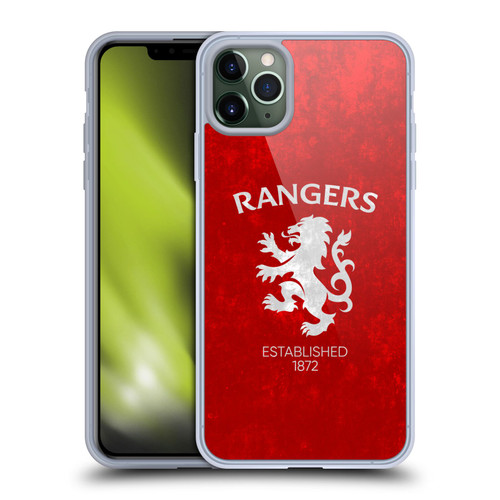 Rangers FC Crest Lion Rampant Soft Gel Case for Apple iPhone 11 Pro Max