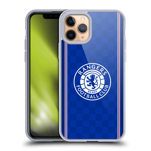 Rangers FC Crest Retro 1989 Home Kit Soft Gel Case for Apple iPhone 11 Pro & MagSafe