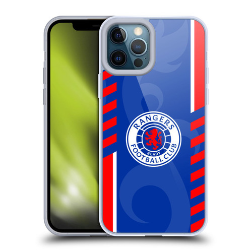 Rangers FC Crest Stripes Soft Gel Case for Apple iPhone 12 Pro Max & MagSafe