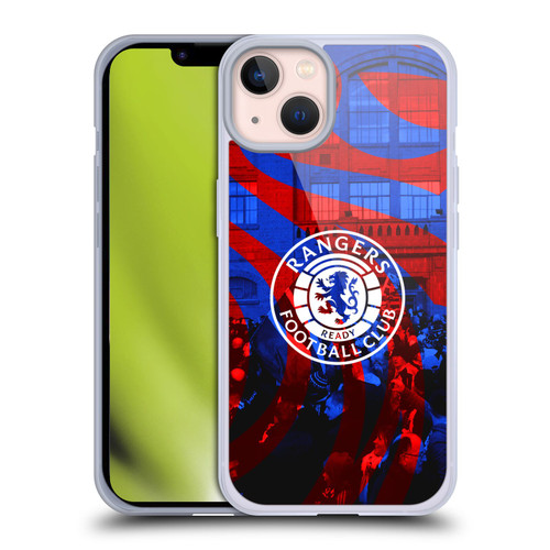 Rangers FC Crest Logo Stadium Soft Gel Case for Apple iPhone 13 & MagSafe