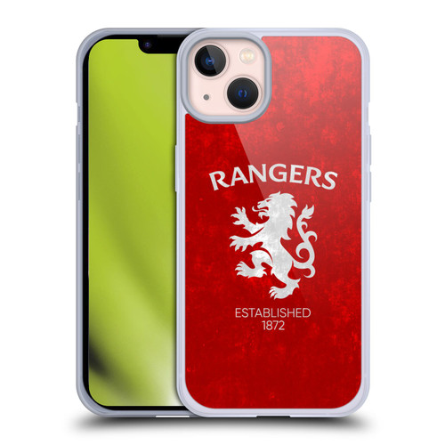 Rangers FC Crest Lion Rampant Soft Gel Case for Apple iPhone 13