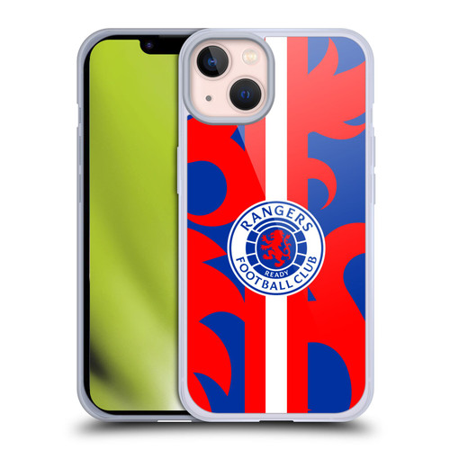 Rangers FC Crest Lion Rampant Pattern Soft Gel Case for Apple iPhone 13 & MagSafe