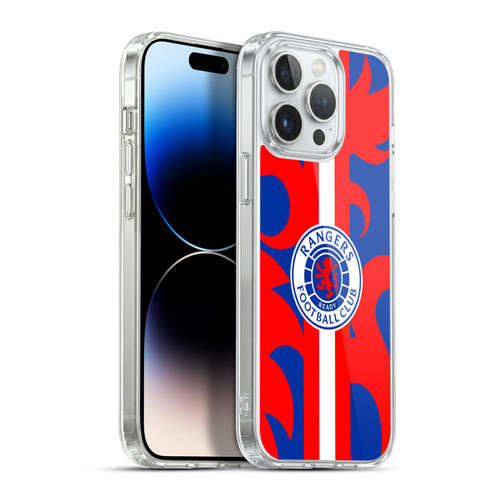 Rangers FC Crest Lion Rampant Pattern Soft Gel Case for Apple iPhone 13 Pro Max & MagSafe