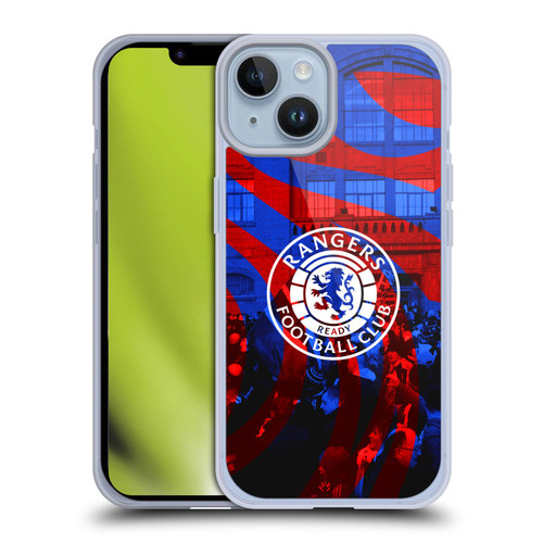 Rangers FC Crest Logo Stadium Soft Gel Case for Apple iPhone 14