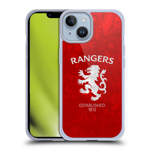 Rangers FC Crest Lion Rampant Soft Gel Case for Apple iPhone 14 & MagSafe