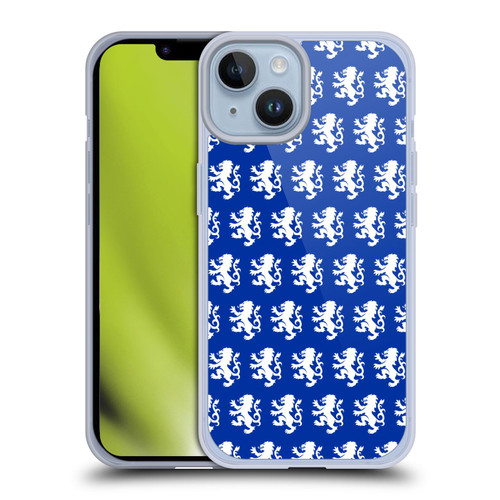 Rangers FC Crest Pattern Soft Gel Case for Apple iPhone 14 & MagSafe