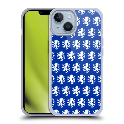 Rangers FC Crest Pattern Soft Gel Case for Apple iPhone 14