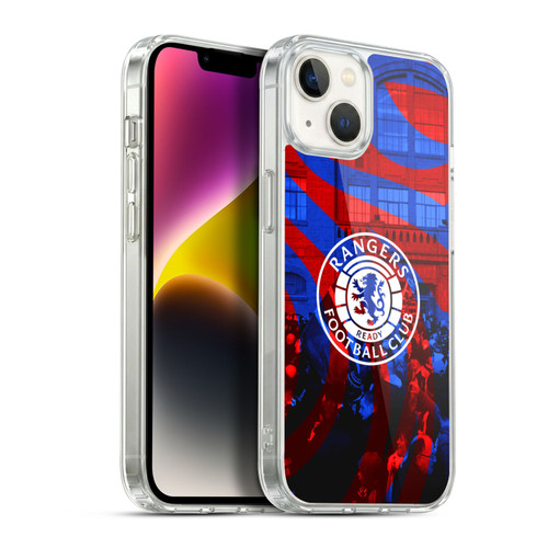 Rangers FC Crest Logo Stadium Soft Gel Case for Apple iPhone 14 Plus & MagSafe