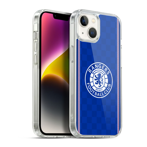 Rangers FC Crest Retro 1989 Home Kit Soft Gel Case for Apple iPhone 14 Plus & MagSafe