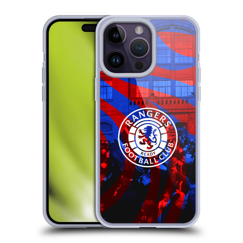 Rangers FC Crest Logo Stadium Soft Gel Case for Apple iPhone 14 Pro Max