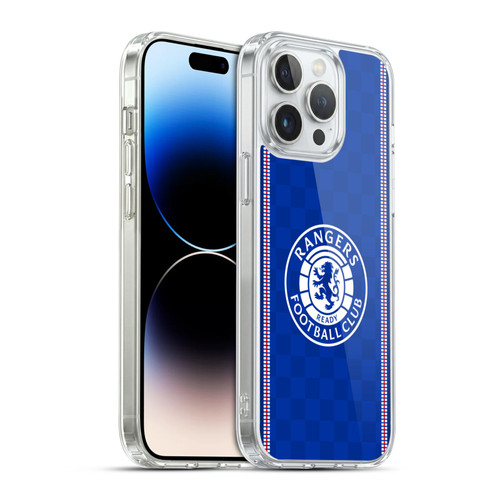 Rangers FC Crest Retro 1989 Home Kit Soft Gel Case for Apple iPhone 14 Pro Max & MagSafe