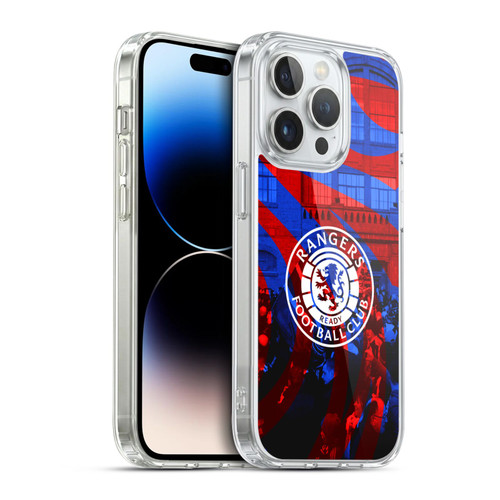 Rangers FC Crest Logo Stadium Soft Gel Case for Apple iPhone 14 Pro & MagSafe