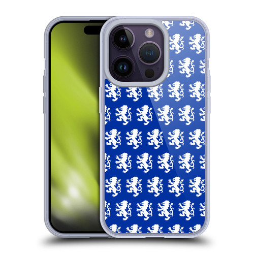 Rangers FC Crest Pattern Soft Gel Case for Apple iPhone 14 Pro