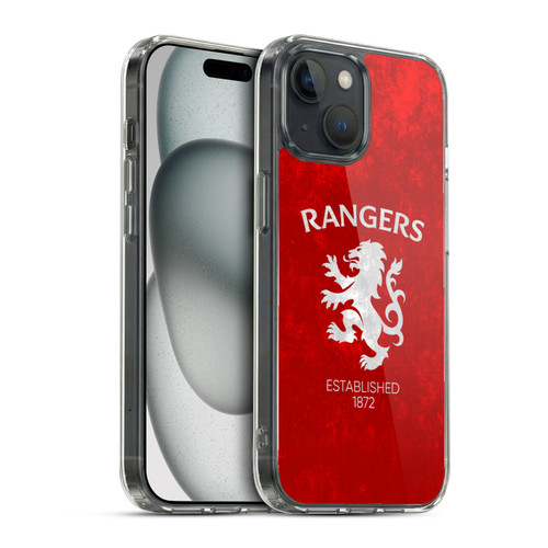Rangers FC Crest Lion Rampant Soft Gel Case for Apple iPhone 15 & MagSafe