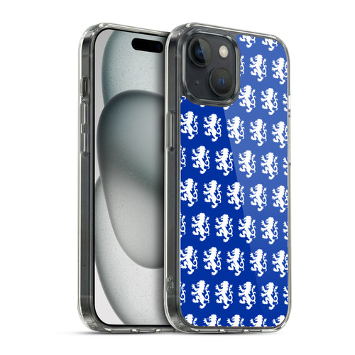 Rangers FC Crest Pattern Soft Gel Case for Apple iPhone 15 & MagSafe