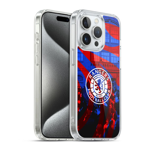 Rangers FC Crest Logo Stadium Soft Gel Case for Apple iPhone 15 Pro & MagSafe